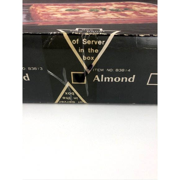 Contempo Oven to Table Roaster W/Metal Server in Almond Color 3 Quart in Org Box - Picture 3 of 12